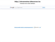 Tablet Screenshot of istvanmolnar.bikecorner.hu
